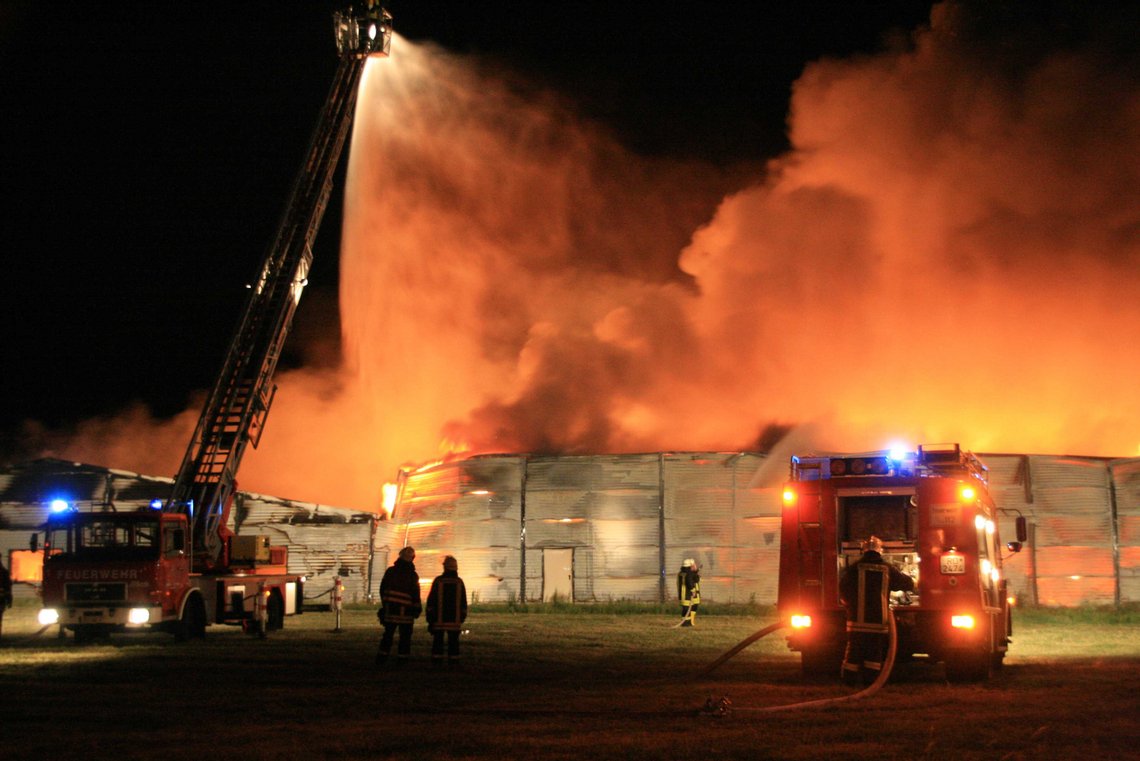 Großes Feuer in SH